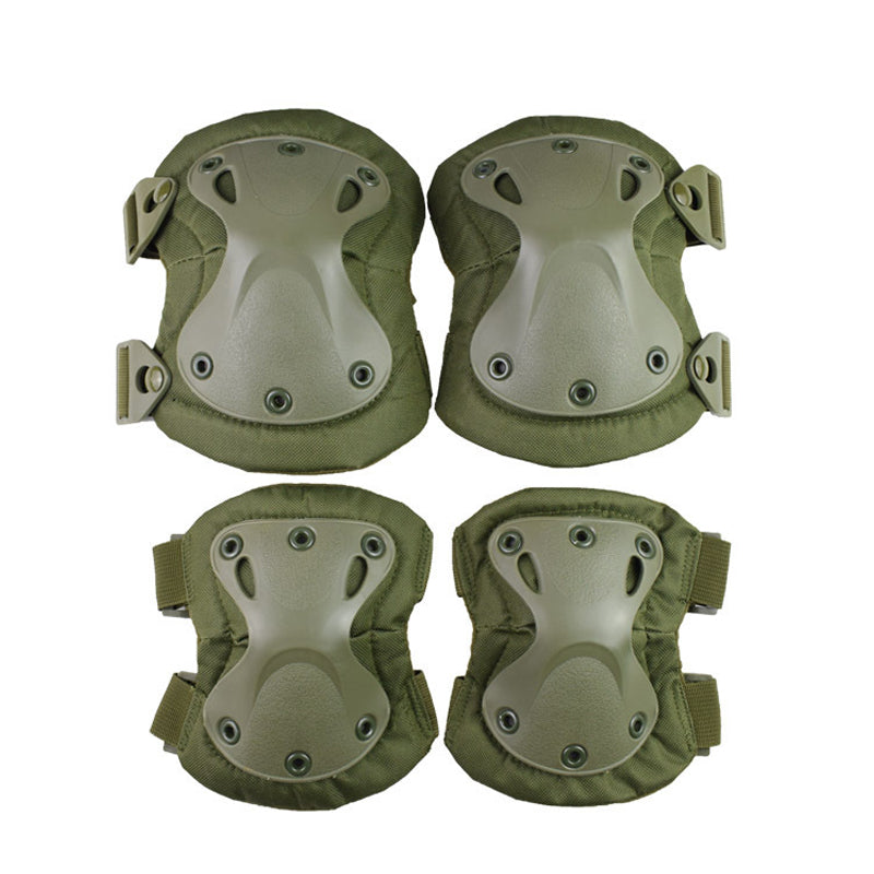 Military Type Tactical Knee and Elbow Pads, 4 pcs