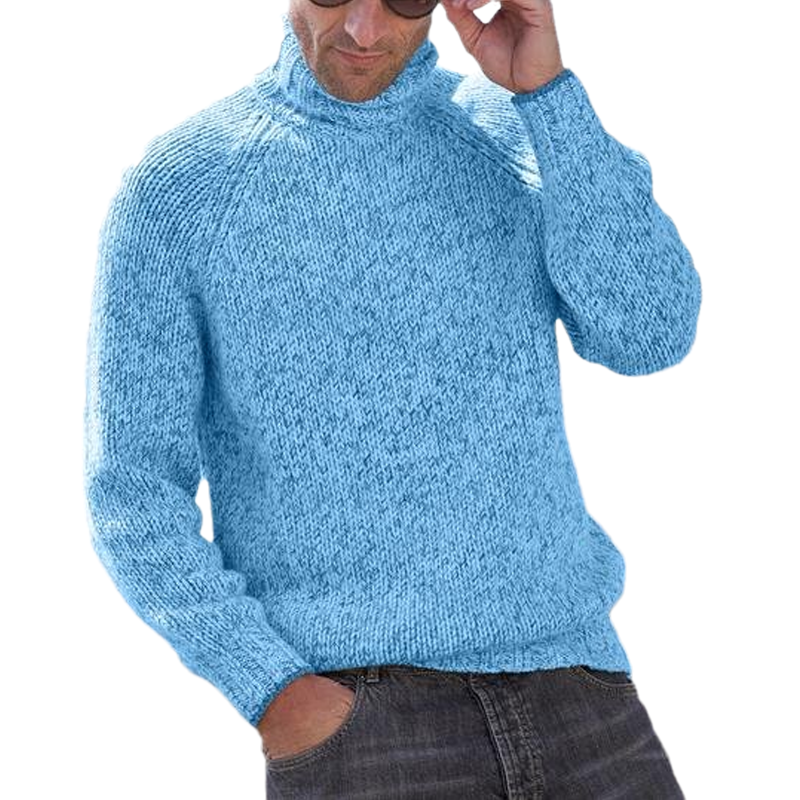 Melange Cashmere Turtleneck Sweater