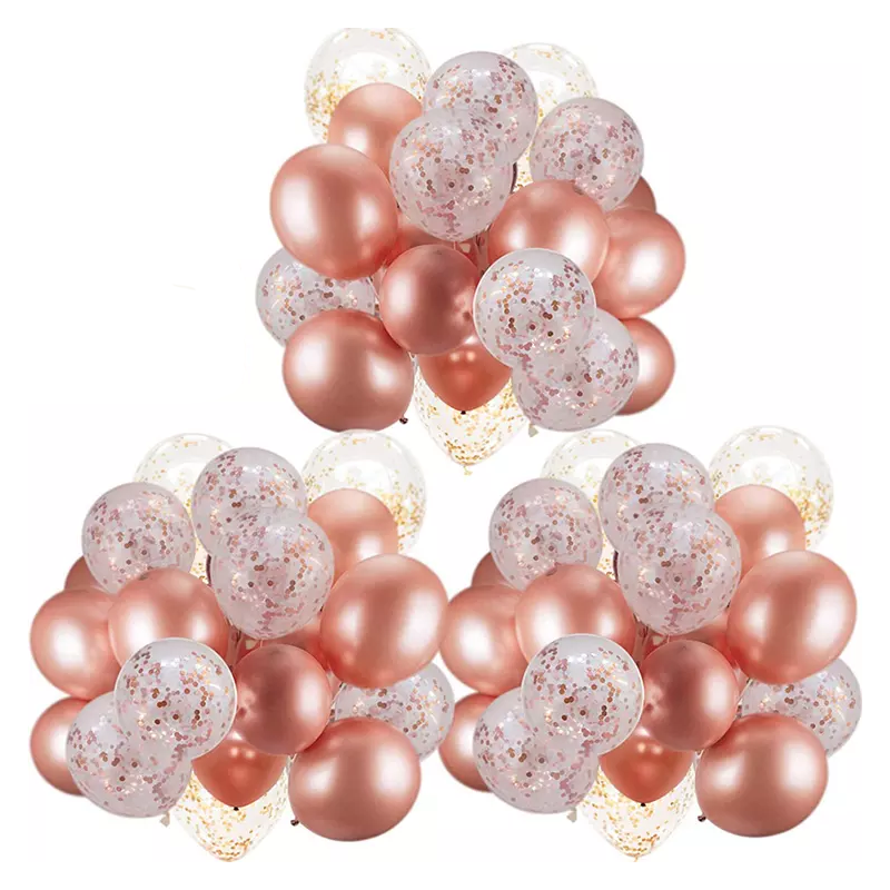 Rose Gold Latex Balloons