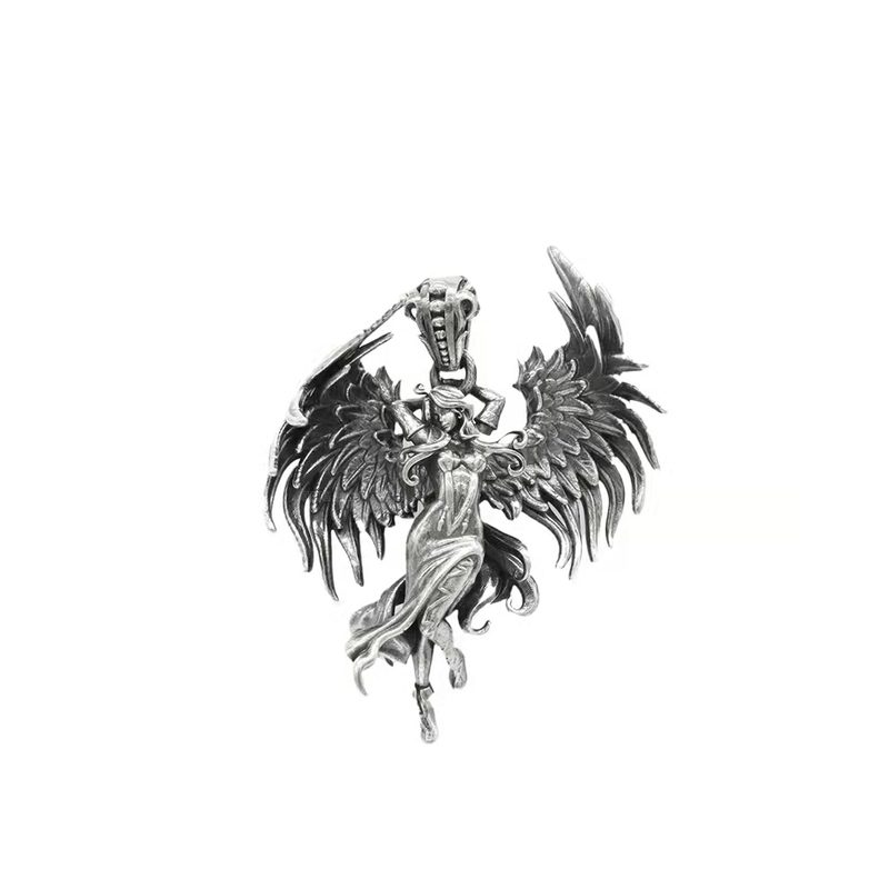 Evil Angel Pendant Necklace