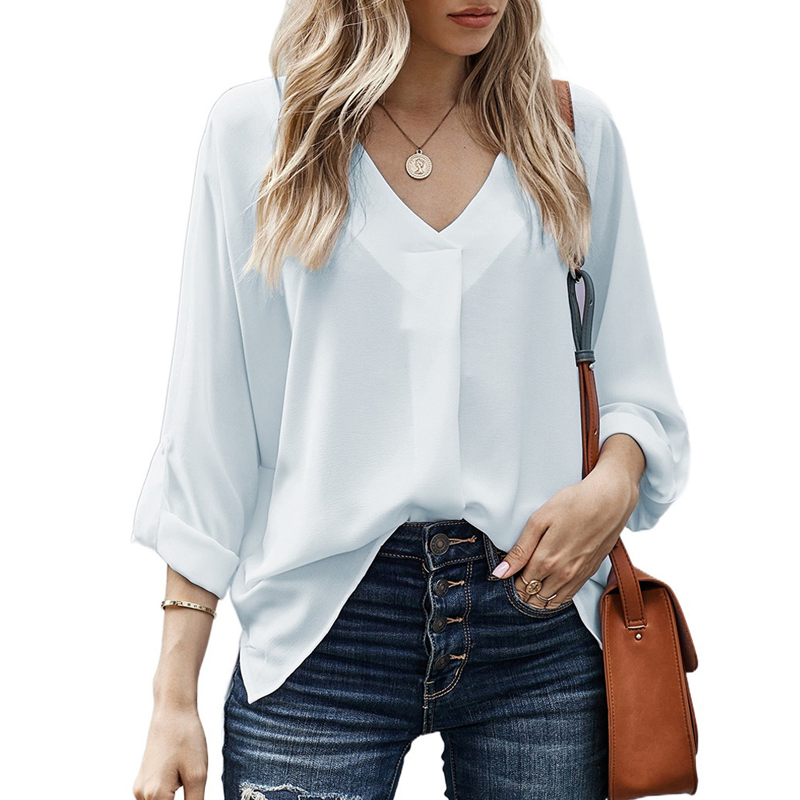 V-neck Loose Shirt