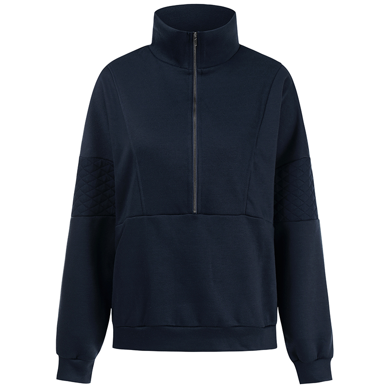 Turtleneck Solid Color Sweatshirt