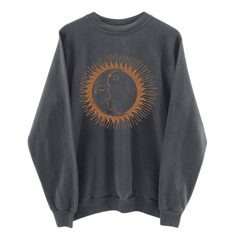 Round Neck Pullover Sweatshirt