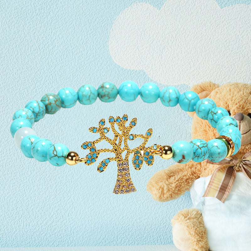 Turquoise Life of Tree Healing Bracelet