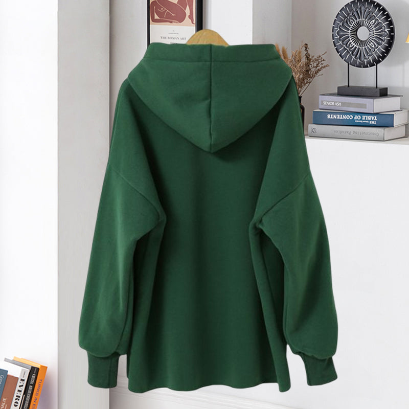 Hooded Letter Sweatshirt