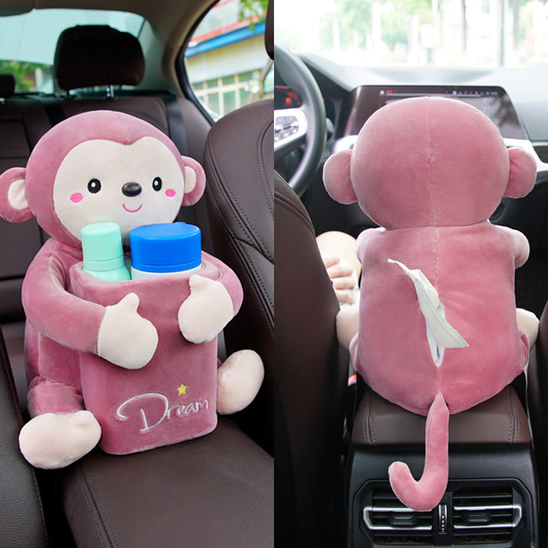 Vehicle Tissue Box Trash Can