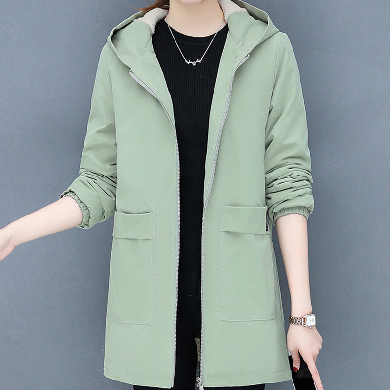 Fleece Solid Color Coat