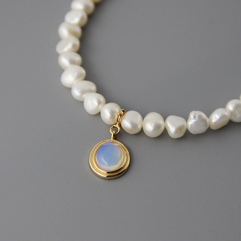 Freshwater Pearl & Moonstone Necklace