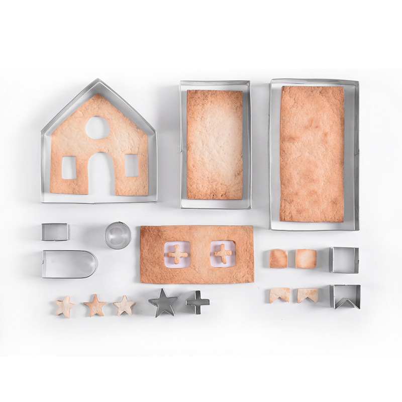 3D Ginger Bread House Cookie Set