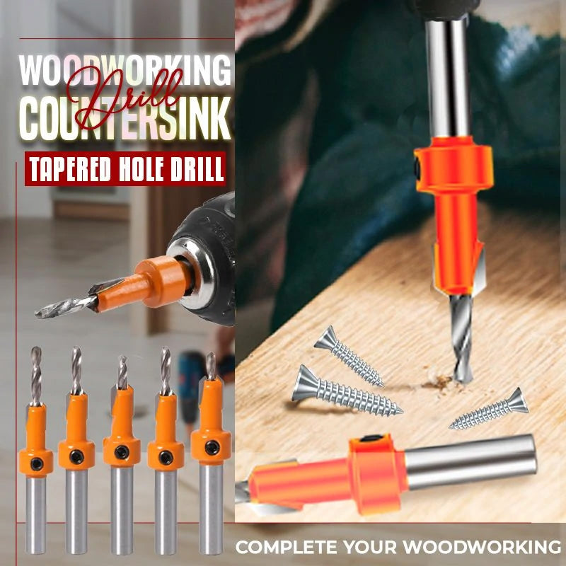 Woodworking Countersink Drill Tapered Hole Drill