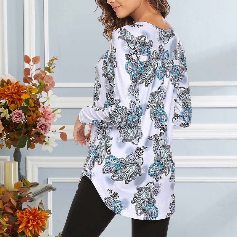 Women's Autumn Printed Long Sleeve T-Shirt
