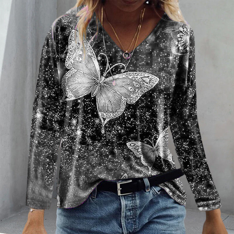 Butterfly Print T-shirt