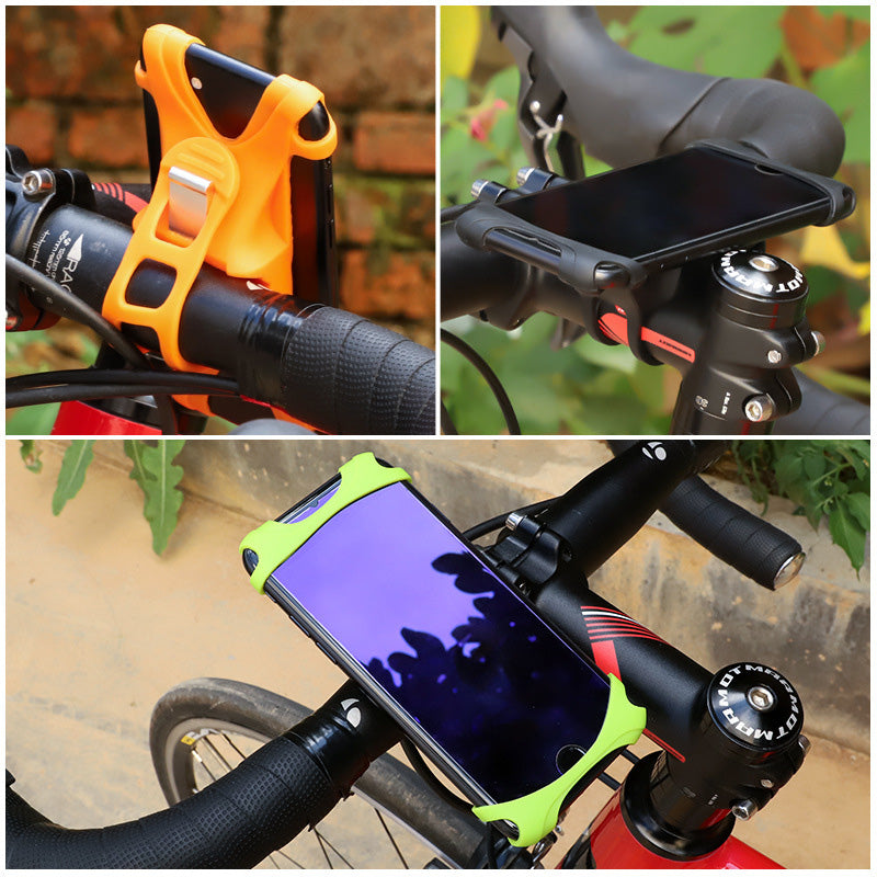 Universal Silicone Phone Mount for Bike Handlebars