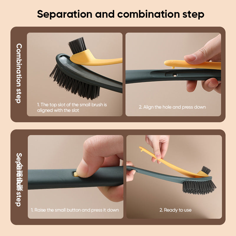 Double-sided Flocking Toilet Cleaning Brush