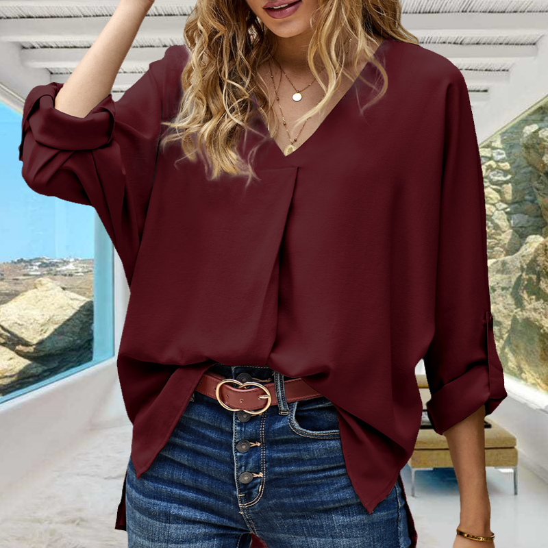 V-neck Loose Shirt