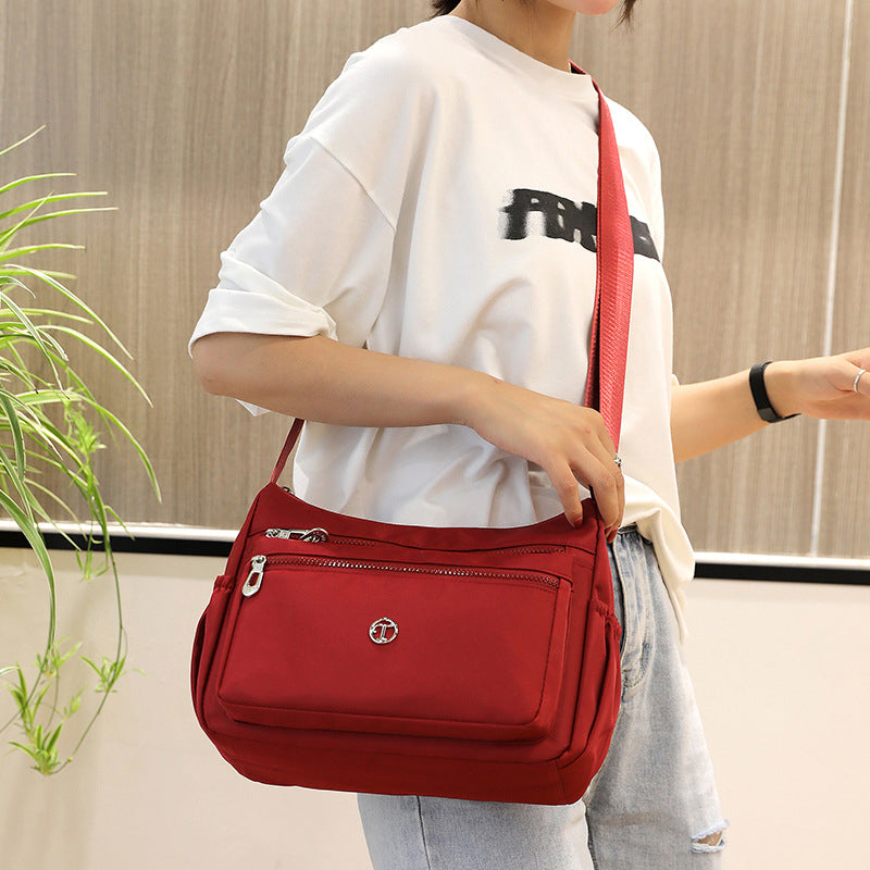 Oxford Cloth Crossbody Shoulder Bag