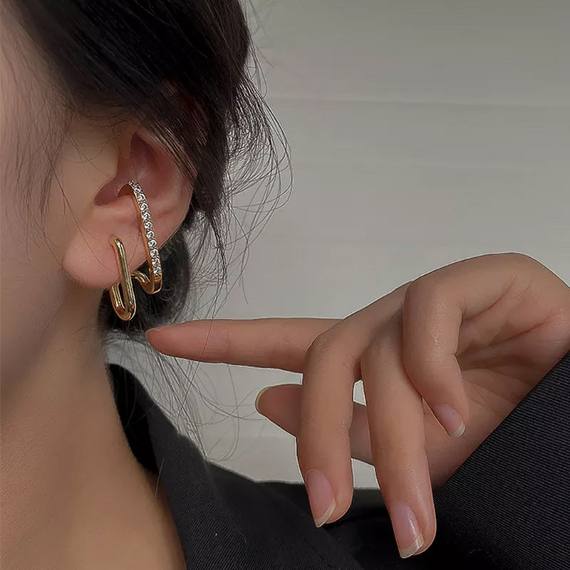 Temperament Zircon Stud Earrings