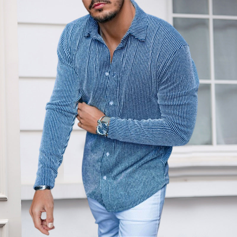 Slim Fit Lapel Shirt