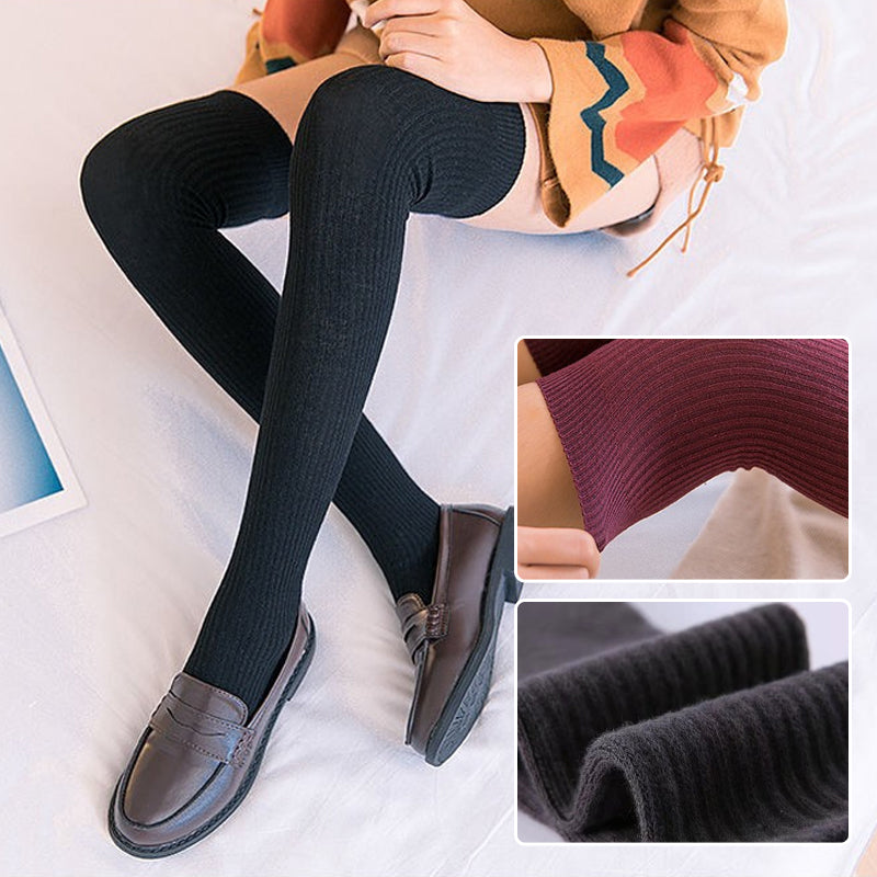 Extra Long Thigh High Cotton Socks