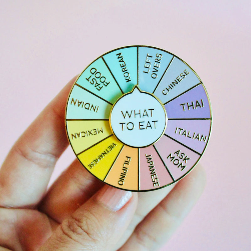 What To Eat Enamel Pin