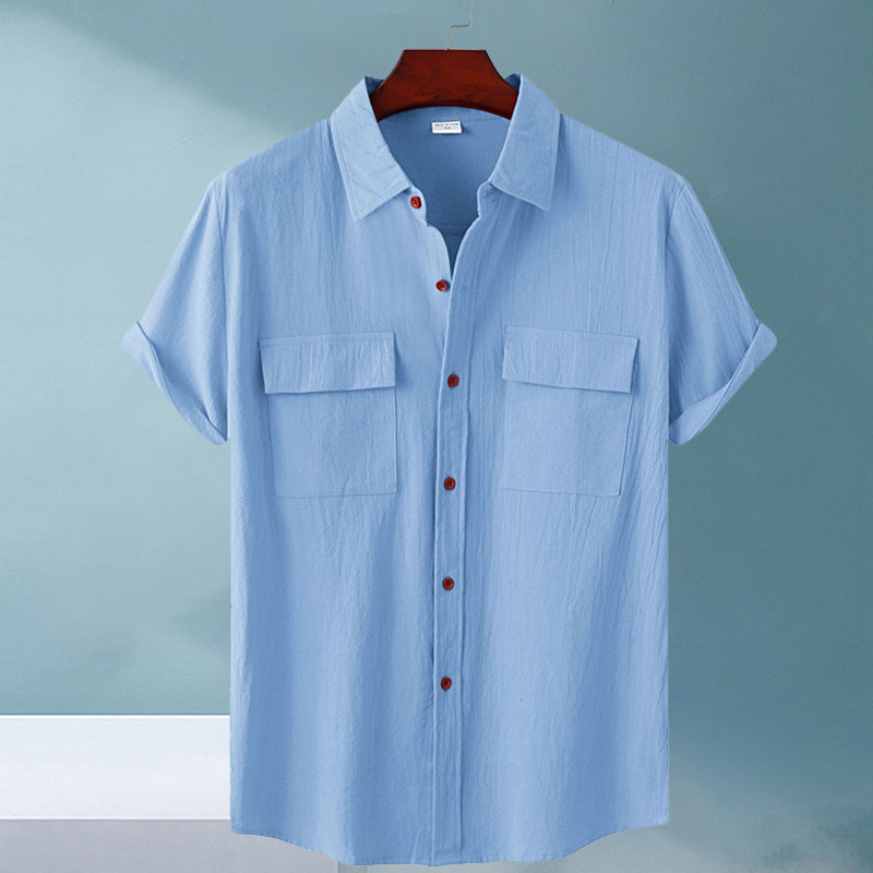 Men's Linen Short Sleeve Shirt