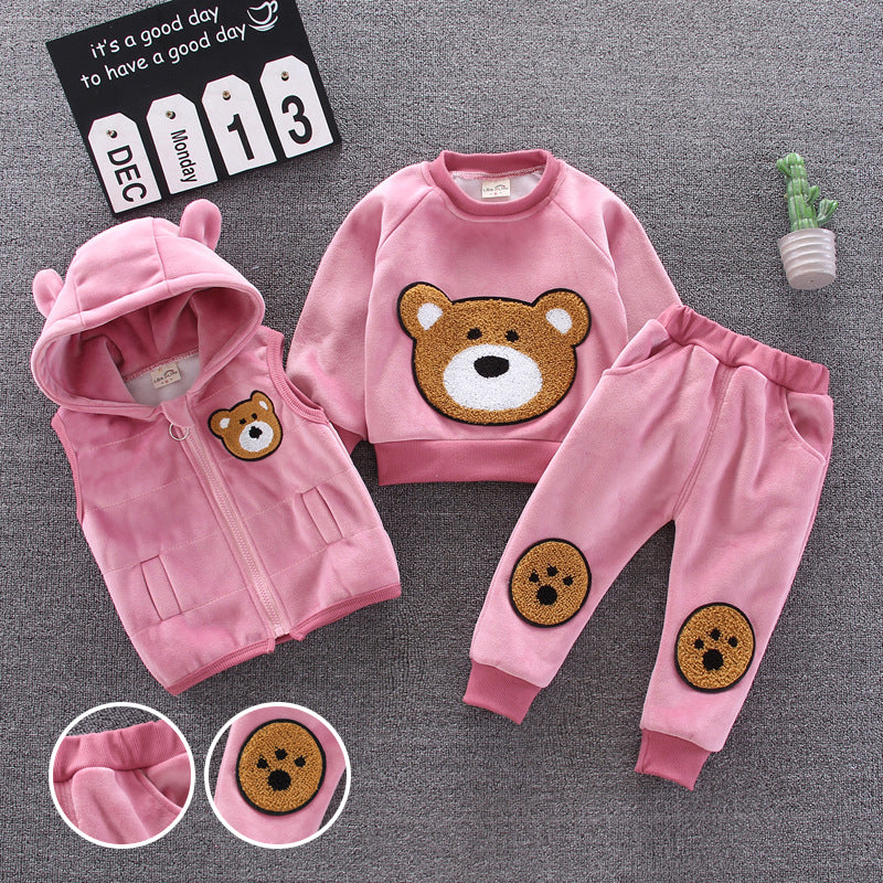 Chidren's Wear Fluffy Bear Pattern Set