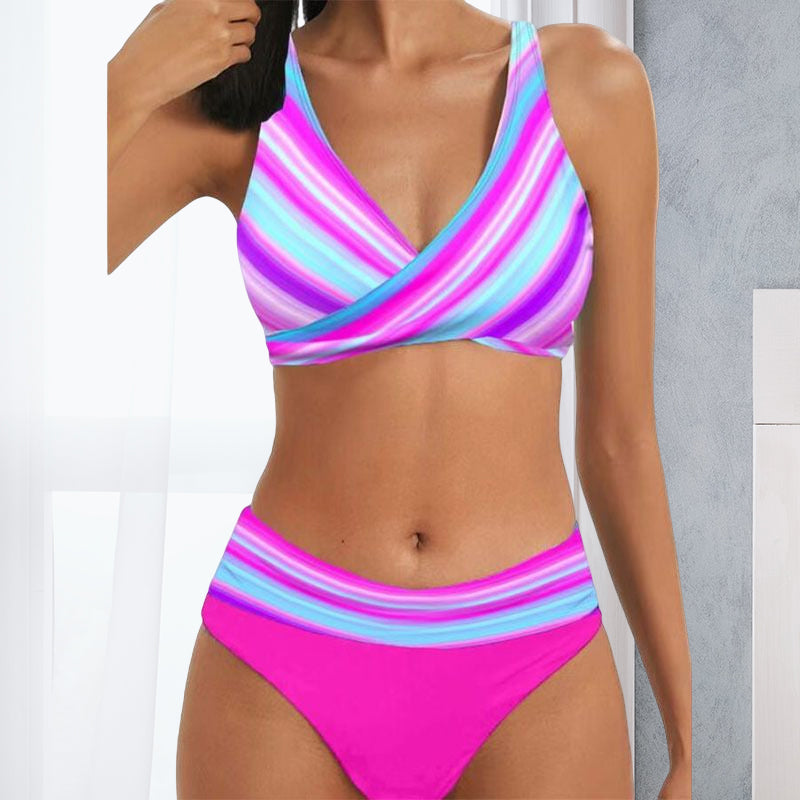 Two-piece Striped Swimsuit