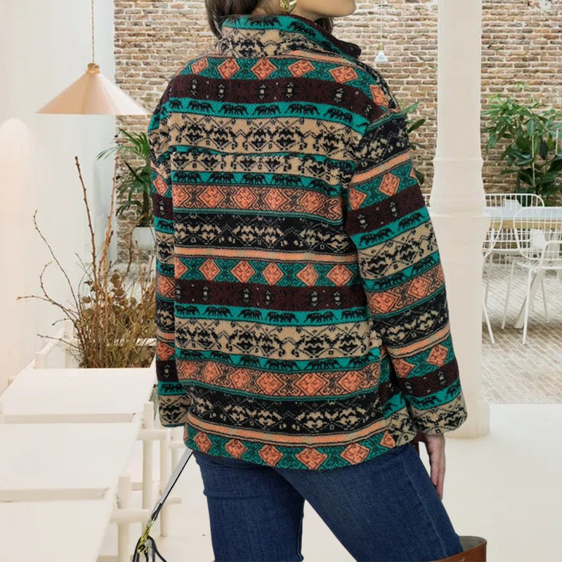 Turtleneck Zip Sweatshirt
