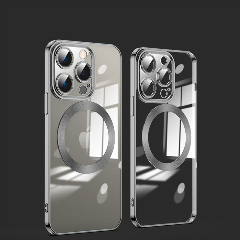 Electroplating Wireless Magnetic Charging All-Inclusive Lens iPhone Case