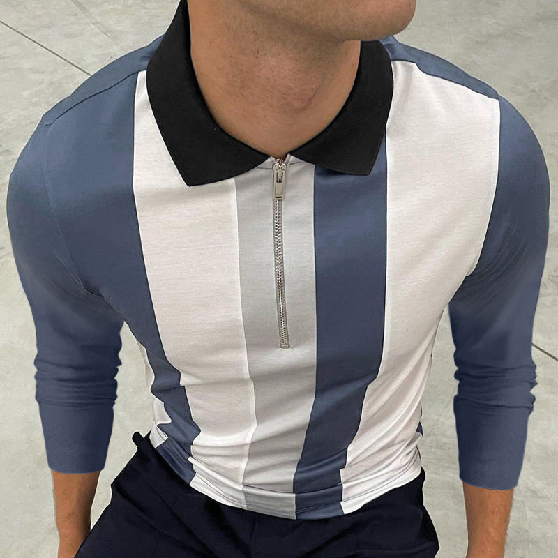 Striped Men's T-Shirt Polo Shirt