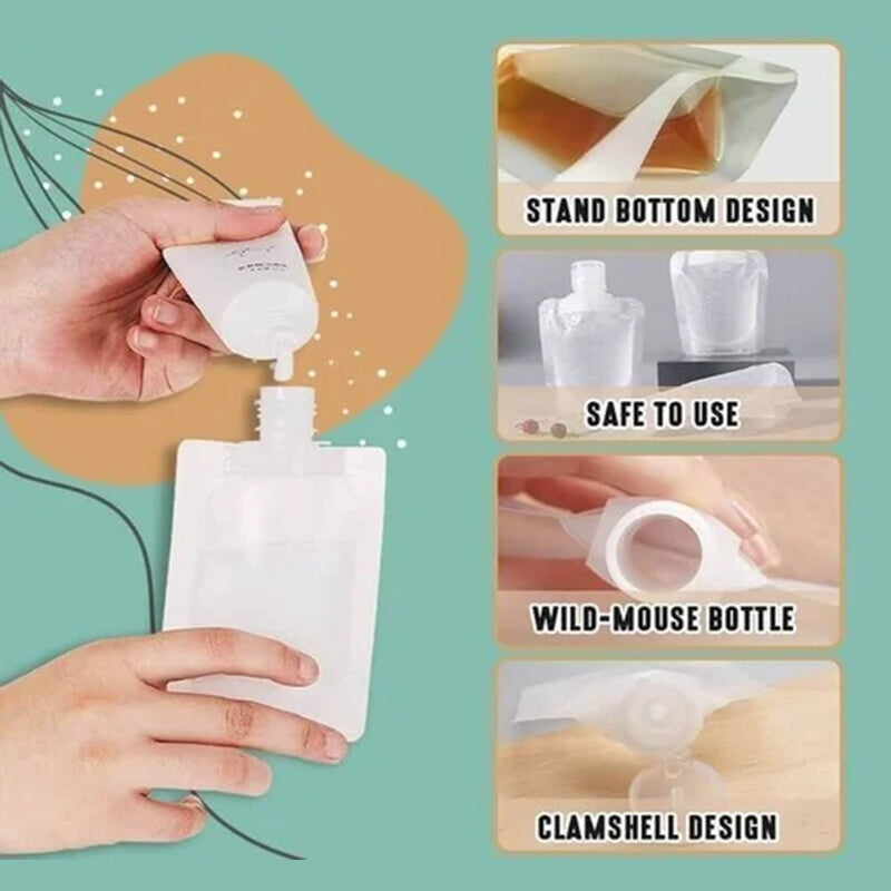 Portable Travel Fluid Dispensing Packing Bag