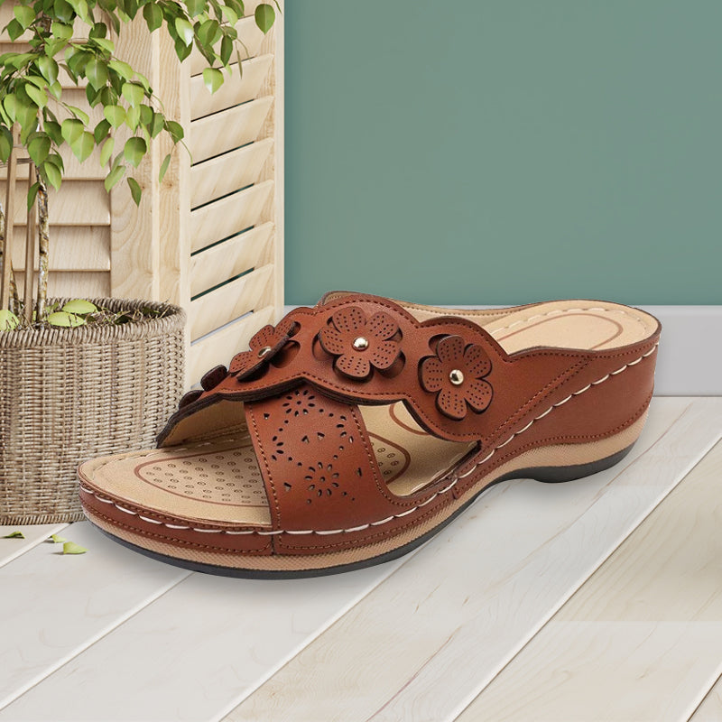 Platform Flower Sandals