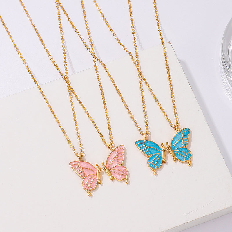 Colorful Butterfly Necklace