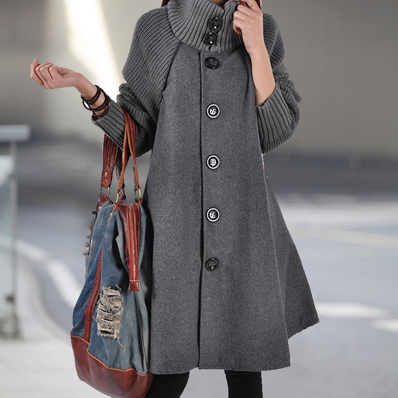 Oversized High Neck Bucket Coat