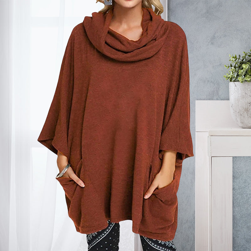 Casual Three-quarter Sleeve Loose Large Size Knitted Tops