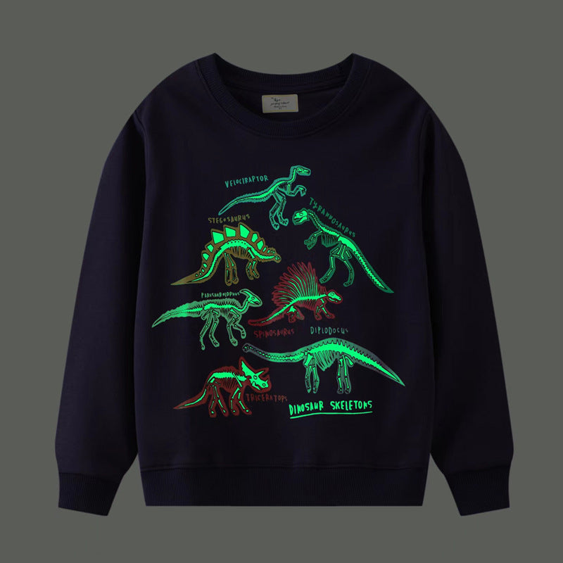 Luminous Round Neck Pullover Children's Sweatshirt