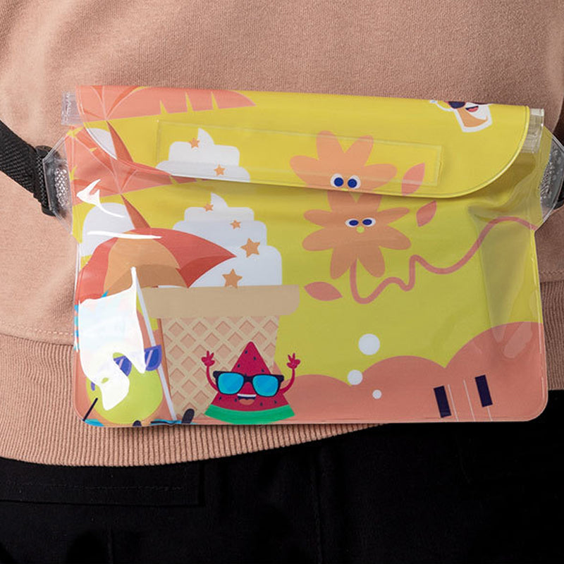 Trifold Shoulder Bag with Touch Screen