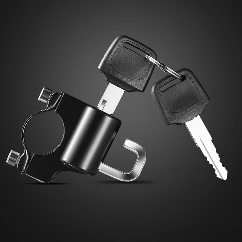 Multifunctional motorcycle helmet security lock