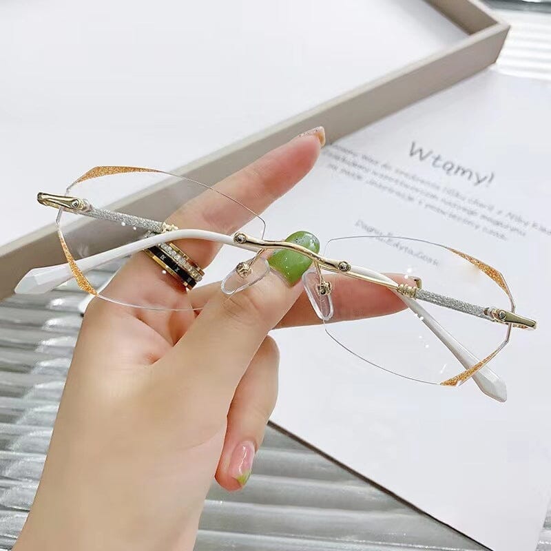 Fashionable Anti-blue Light Rimless Reading Glasses