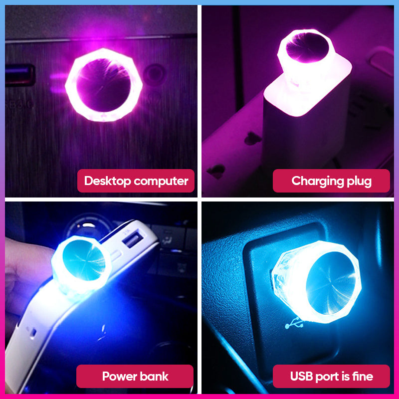 Car USB Color Ambience Light