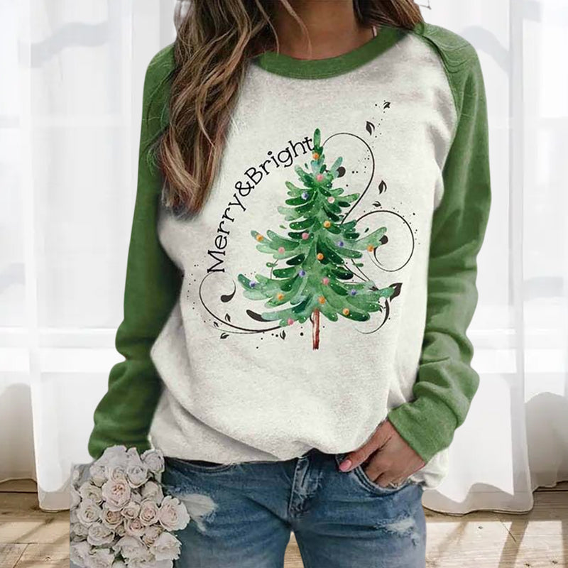 Christmas Tree Sweatshirt For Women