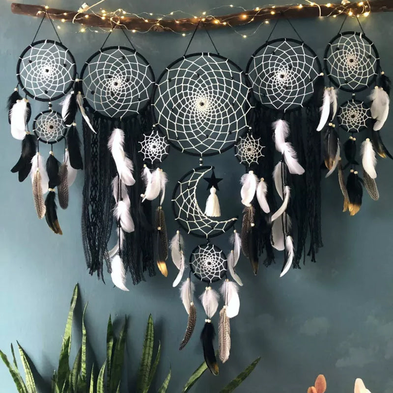 Dreamcatcher Moon and Stars Hanging Over the Bed(5 PCS)