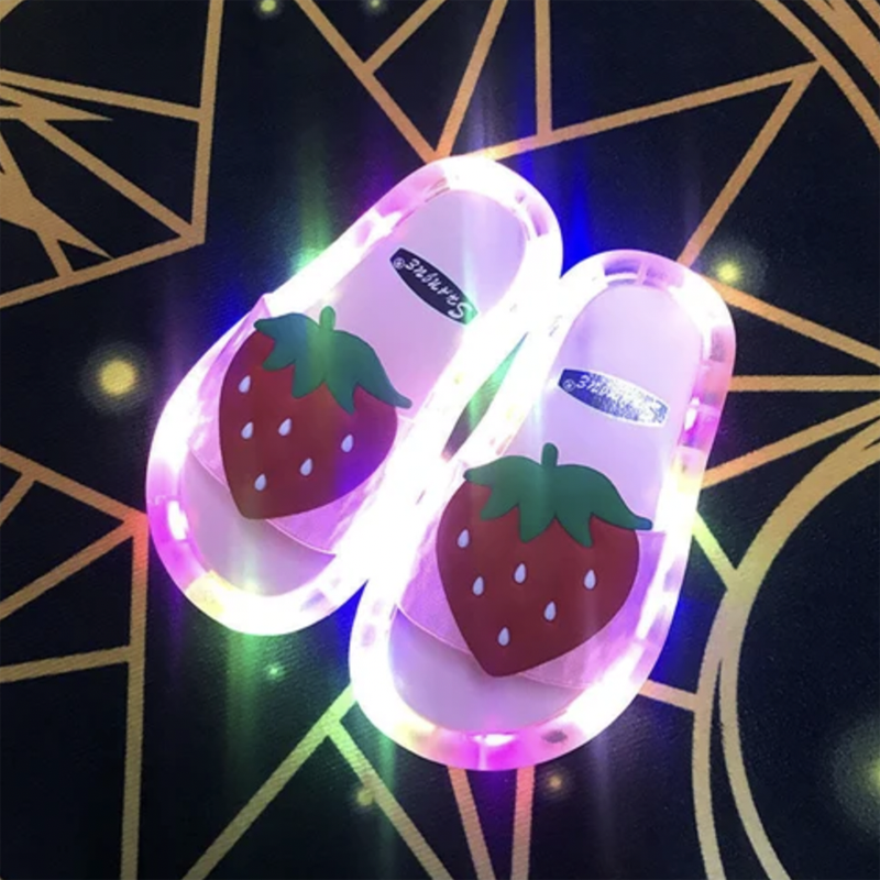 LED Happy Slippers For Children