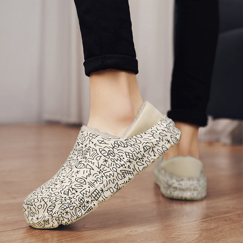 Men's Indoor Warm Plush Cotton Shoes