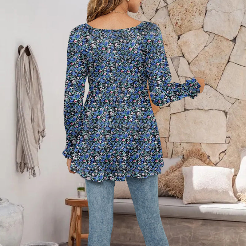 Puff Sleeve Tunic Top