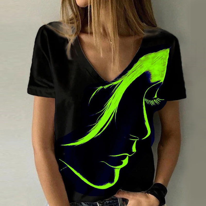 Printed Crewneck Pullover T-Shirt