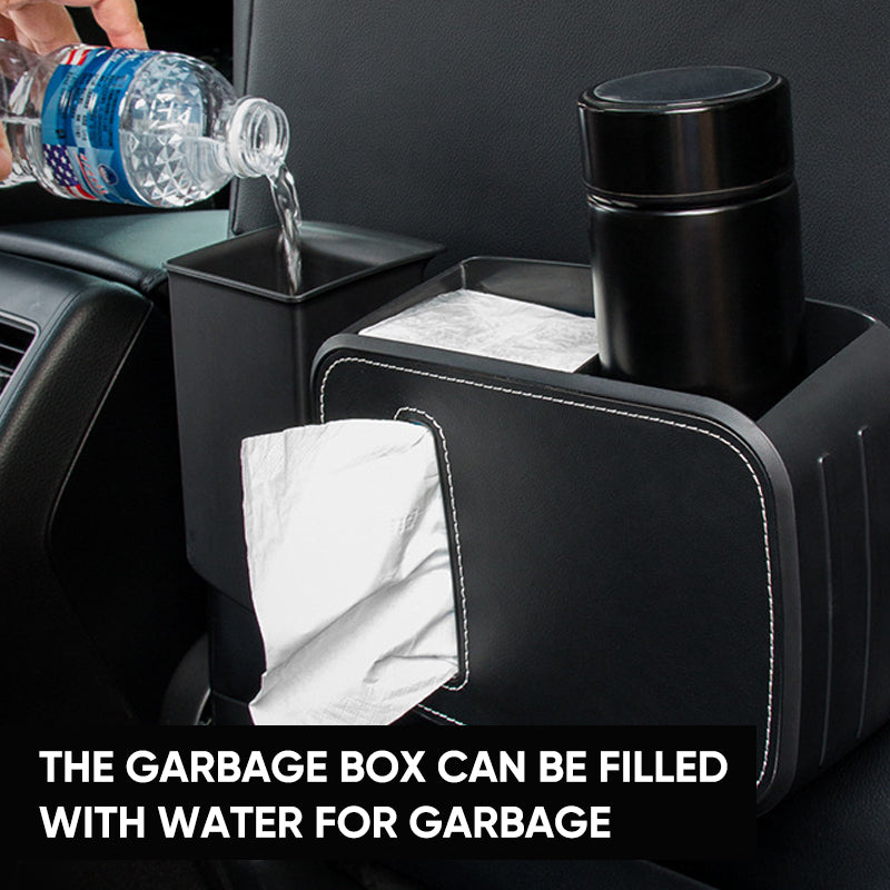 Vehicle Trash Can Tissue Storage Box