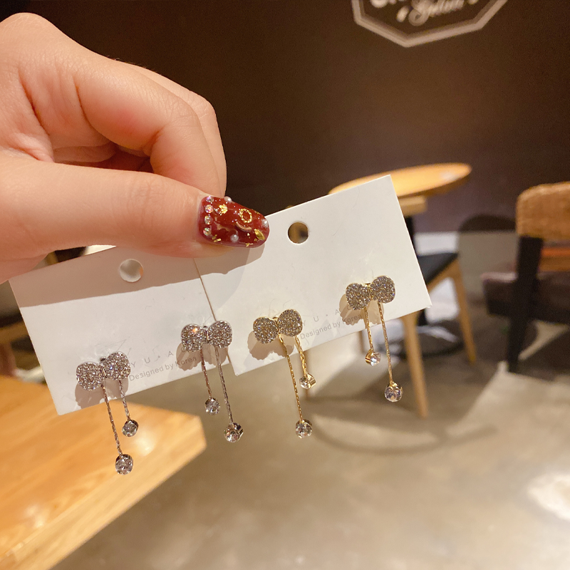 Bow Full Diamond Earrings