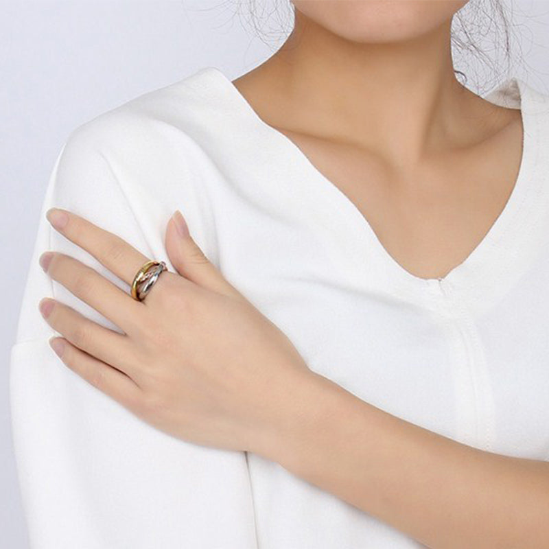 Anxiety Relieving Triple Interlocking Ring