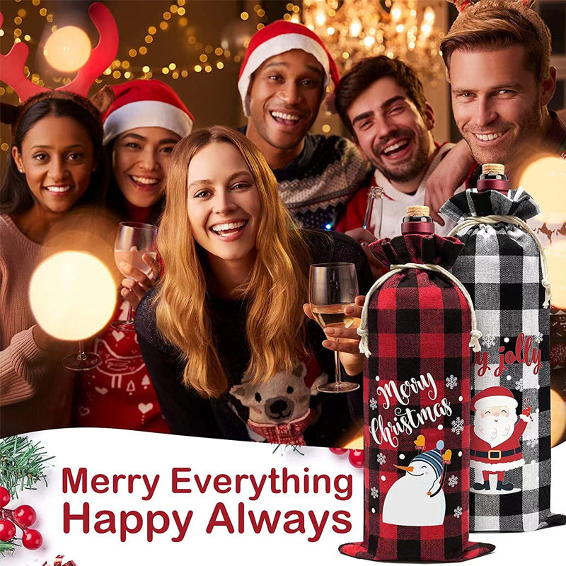 Christmas Wine Bags